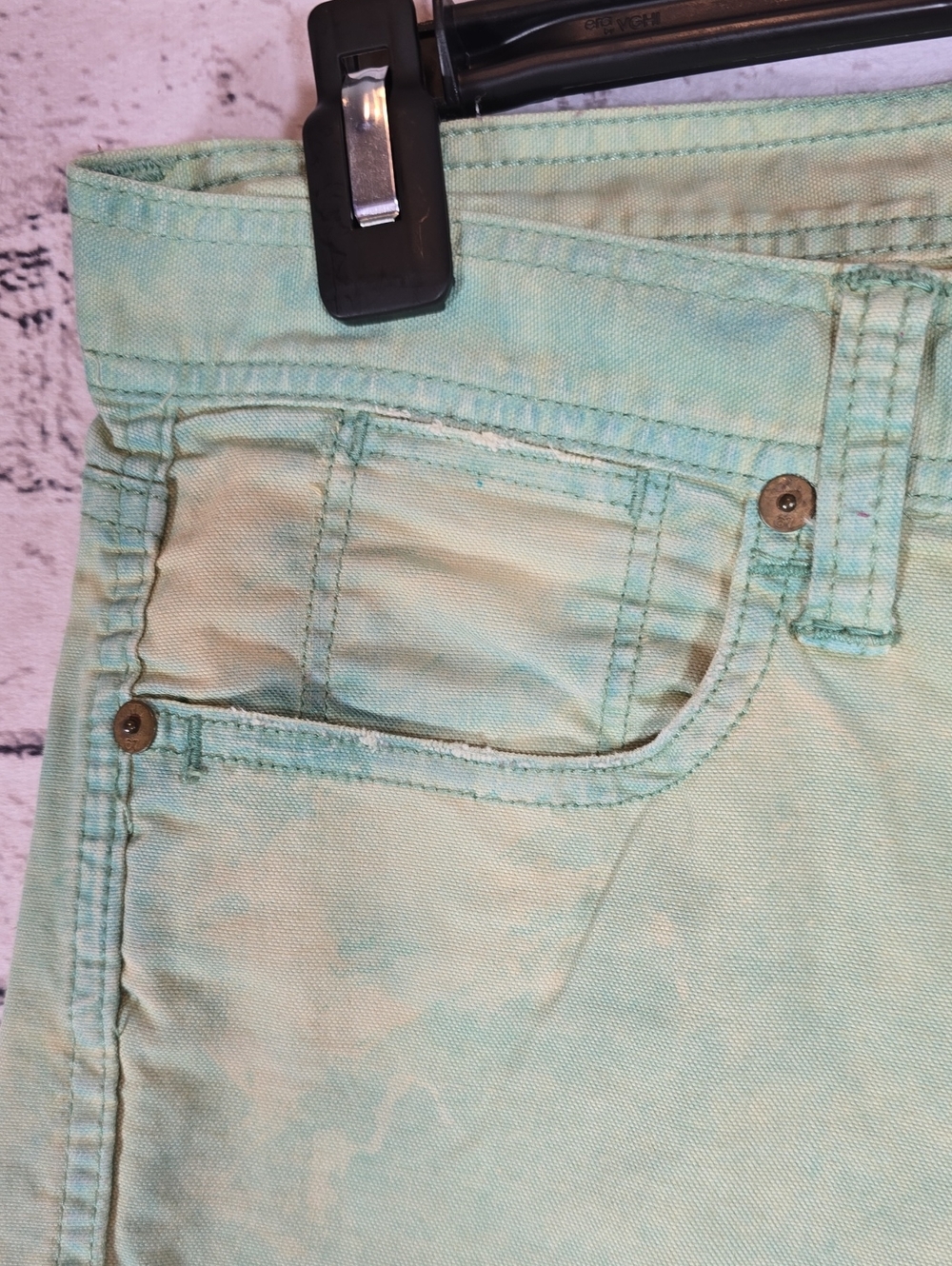 Ralph Lauren Mint Green Tie-Dye Jeans Size 28 - Picture 5 of 13